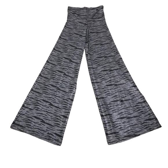 Fashque Studio Zebra Print High Waist Palazzo Pants Size Small - Picture 5 of 6